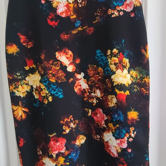 Cynthia Rowley Floral Stretch Skirt sz 0 Pencil skirt - Picture 4 of 5